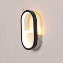 GobekUsa Mini Aluminum Ellipse LED Wall Lamp in Simplicity White/Black - Warm/White Light