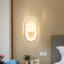 GobekUsa Mini Aluminum Ellipse LED Wall Lamp in Simplicity White/Black - Warm/White Light