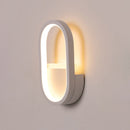 GobekUsa Mini Aluminum Ellipse LED Wall Lamp in Simplicity White/Black - Warm/White Light