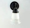 Delicate Floral Heart Frost and Clear With Gold Band by The Lamp Goods