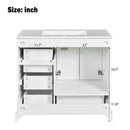Traditional Bathroom Vanity With Soft Close Doors And Drawers by HouseOfZazla