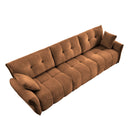 Modern Sofa & Pillows, Textured Cover, High Rebound Cushions by HouseOfZazla