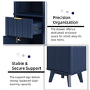 Tall Bathroom Storage Cabinet With Adjustable Shelves And 1 Drawer & Door