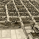 Vintage Map of Muskegon, Michigan 1874