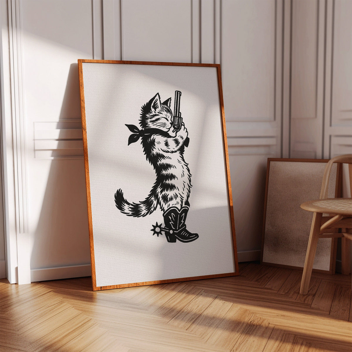 Purrpare for Trouble – Cowboy Cat Sheriff Print, photo 8 of 19