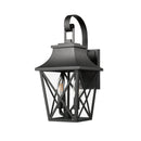 Black Outdoor Wall Lantern 2-Light