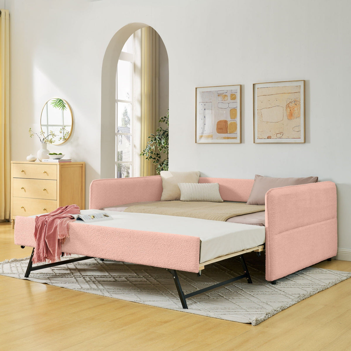 Upholstered Daybed With Pop Up Trundle, photo 10 of 27