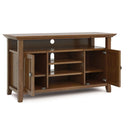Amherst - TV Media Stand - Medium Saddle Brown by HouseOfZazla