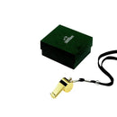 Gold-plated Coach's Whistle with Lanyard by creativegiftsdirect