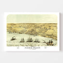 Vintage Map of Saint Clair, Michigan 1868