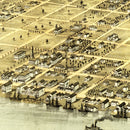 Vintage Map of Saint Clair, Michigan 1868