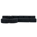Upholstered Sofa Free Combined Sofa Couch With 2 Chaise Lounge And Five Back Pillows For Living Room by HouseOfZazla