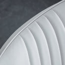 6 light gray dining chairs. Modern chairs from the Middle Ages. Made of PU material cushion and silver metal legs. Suitable for restaurants and living rooms