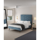 Crosby - Bed With Upholstered Headboard And Slats by HouseOfZazla