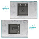 Modern Undermount Bar Sink With Folding Faucet by HouseOfZazla