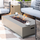 Propane Fire Pit Table Outdoor 50,000 BTU Firepits for Outside CSA Certified