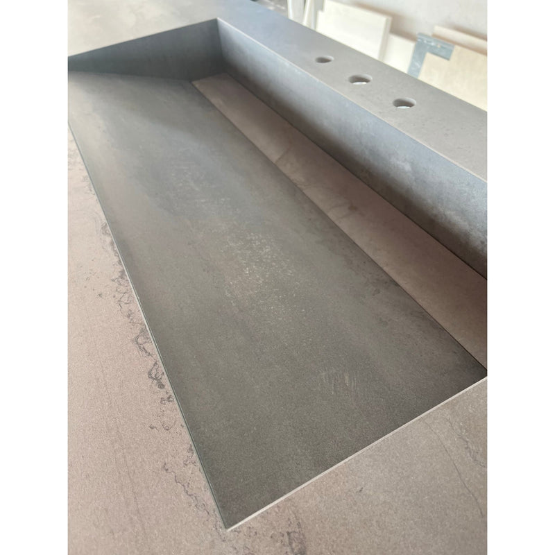 Metal Dark Engineered Porcelain Handcrafted Kitchen Bathroom Sink - Natural Stone Look, photo 16 of 21