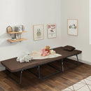 Folding Guest Sleeper Bed w/6 Position Adjustment-Brown by LJGDeals