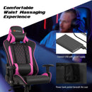 Massage Gaming Chair with Lumbar Support and Headrest by LJGDeals