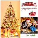 4.5 Feet Snow Flocked Artificial Christmas Tree with 400 Tips by LJGDeals