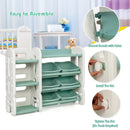 Kids Toy Storage Organizer with Bins and Multi-Layer Shelf for Bedroom Playroom by LJGDeals