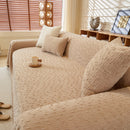 Textured Throw Blanket with 3D Dobby Weave, Minimalist Furniture Protector for Couch