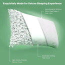 Set of 2 28 x18 Inch Shredded Memory Foam Bed Pillows with Bamboo Cooling Cover by LJGDeals