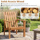 17" Square Acacia Wood Side Table with Slatted Top by LJGDeals