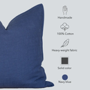 Noa Solid Pillow Cover | Blue by Apartment No.3