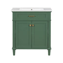 Bathroom Vanity With Ceramic Basin, Soft Close Door And Adjustable Shelves by HouseOfZazla