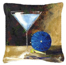 Blue Martini by Malenda Trick Canvas Decorative Pillow TMTR0031PW1414