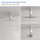 Ceiling Mounted Shower Arm With Flange Stainless Steel
