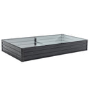 Galvanized Raised Garden Beds Outdoor 8×4×1 ft Planter by HouseOfZazla