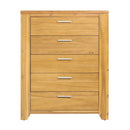 5 Drawer Dresser - Natural Wood / Brown by Unique Piece Furniture