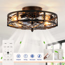 20" Mounting Type Ceiling Fan with Reversible Motor and Remote Control by HouseOfZazla