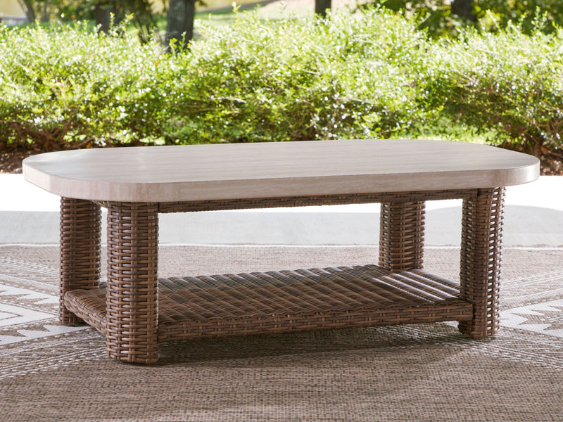 Dolan Creek - Rectangular Cocktail Table - Beige / Brown, photo 3 of 7