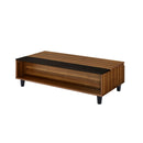 Avala - Coffee Table With Lift Top - Walnut / Black by HouseOfZazla