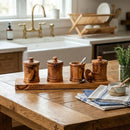 Olive Wood Canister Set by Choixe