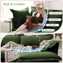 L-Shaped Slipcovered Sectional Sofa