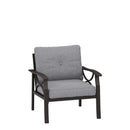 All Weather Armchairs With Cushions, Sculptural Design (Set of 2) - Gray / Khaki by HouseOfZazla