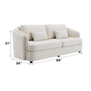 Mariko - Linen 3 Pieces Living Room Set - Beige by HouseOfZazla