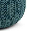 Shelby - Handcrafted Hand Knit Round Pouf by Unique Piece Furniture