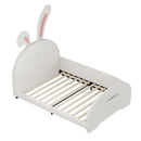Upholstered Rabbit-Shape Princess Bed With Headboard And Footboard by Unique Piece Furniture