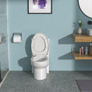 1 Piece Toilet With Dual Flush And Soft Closing Seat - White by HouseOfZazla