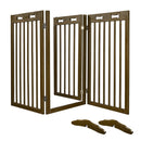 Yescom 3-Panel Folding Wood Pet Gate Crate Baby Barrier 60x36in