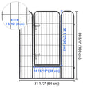 Yescom Heavy Duty Dog Playpen 40" Tall 48-Panel Puppy Pen Metal