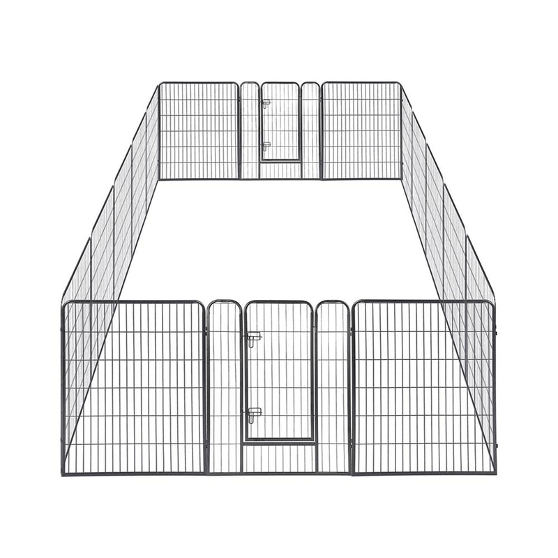 Yescom Heavy Duty Dog Playpen 40" Tall 16-Panel Puppy Pen Metal