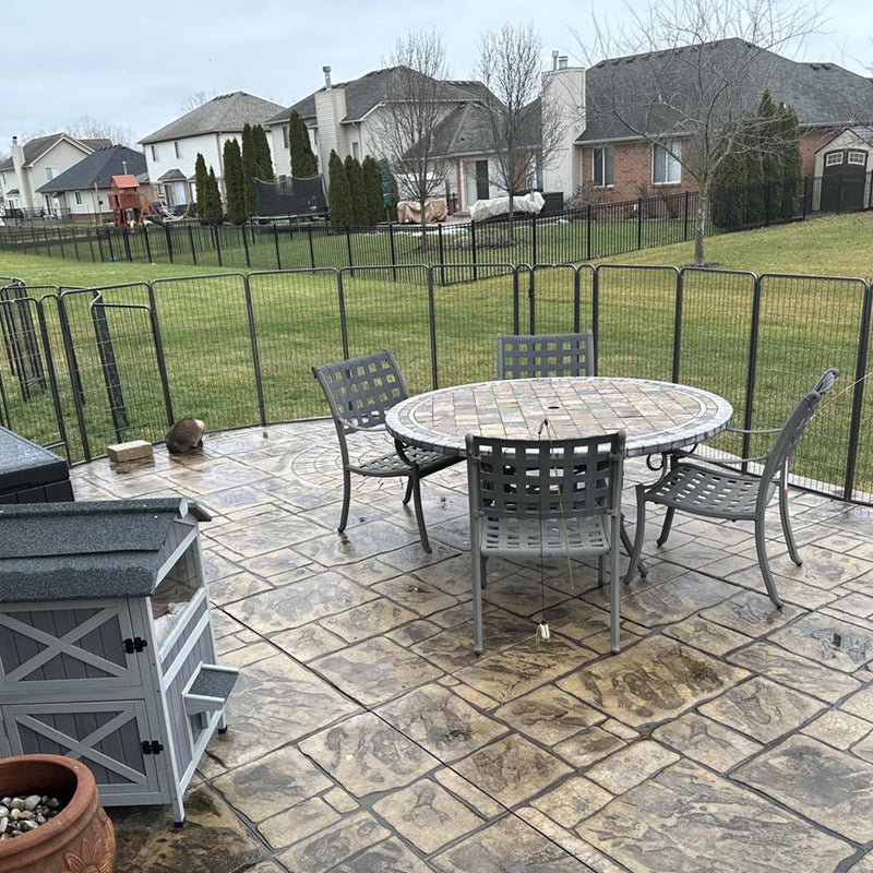 Yescom Heavy Duty Dog Playpen 48" Tall 16-Panel Puppy Pen Metal