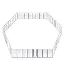 Yescom Heavy Duty Dog Playpen 48" Tall 48-Panel Puppy Pen Metal