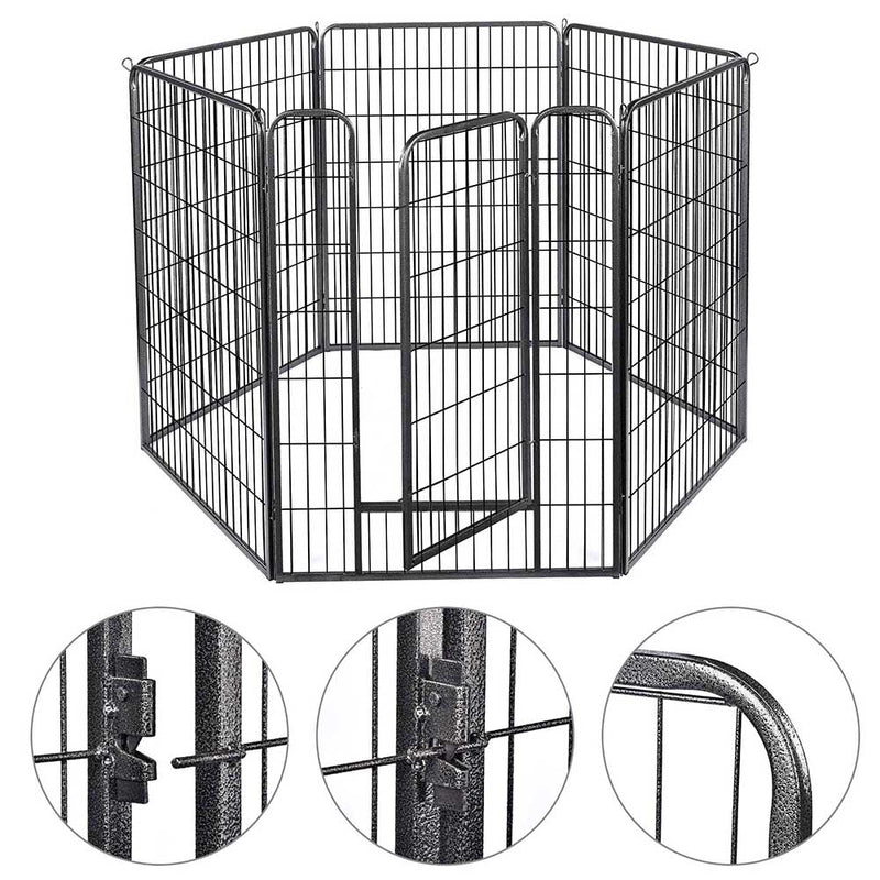 Yescom Heavy Duty Dog Playpen 48" Tall 36-Panel Puppy Pen Metal
